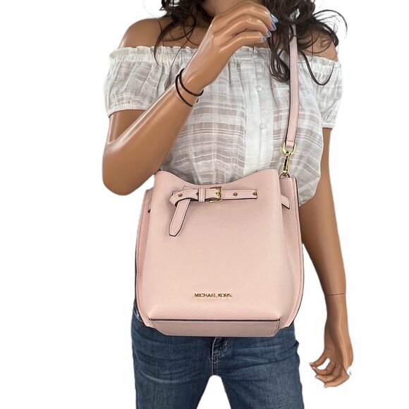 Michael Kors Handbags - Michael Kors Emilia Small Bucket Crossbody Bag Pink